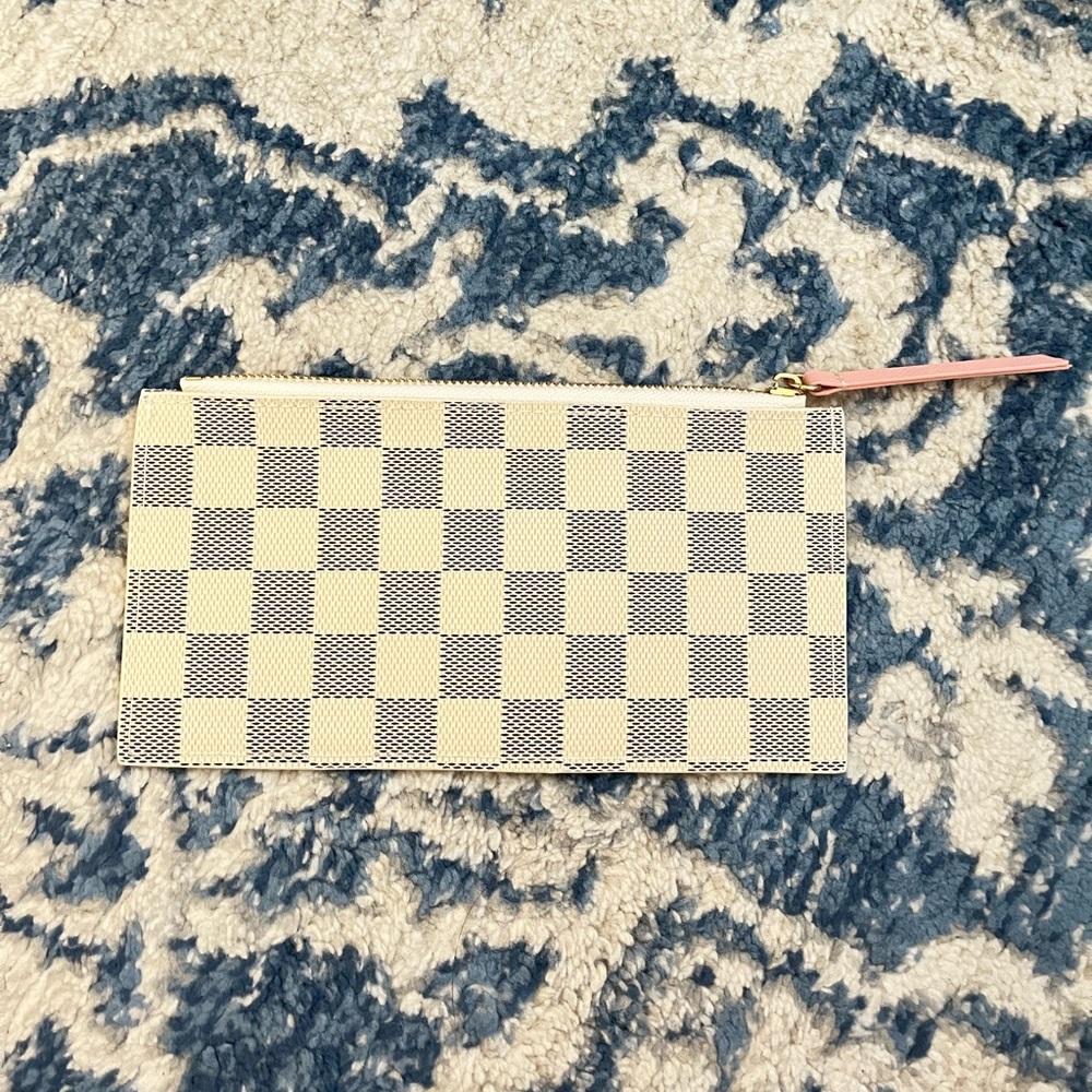 Brand new checkered clutch